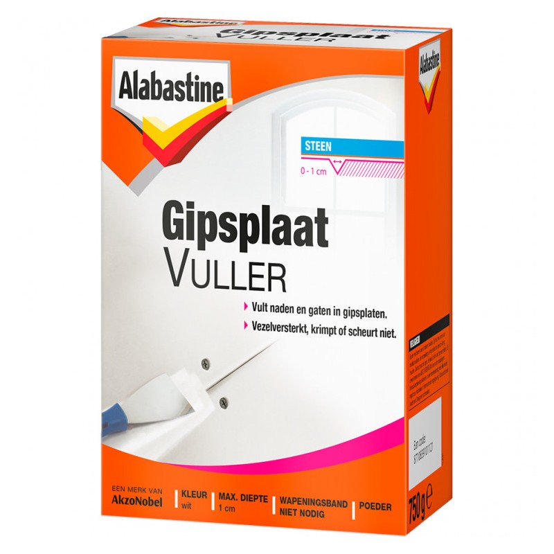 Alabastine gipsplaatvuller poeder wit 750 gr