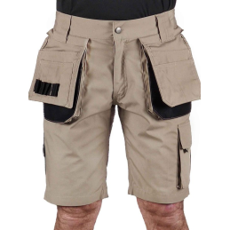 Korte werkbroek short Job Khaki