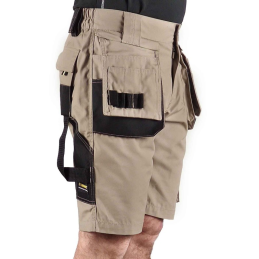 Korte werkbroek short Job Khaki