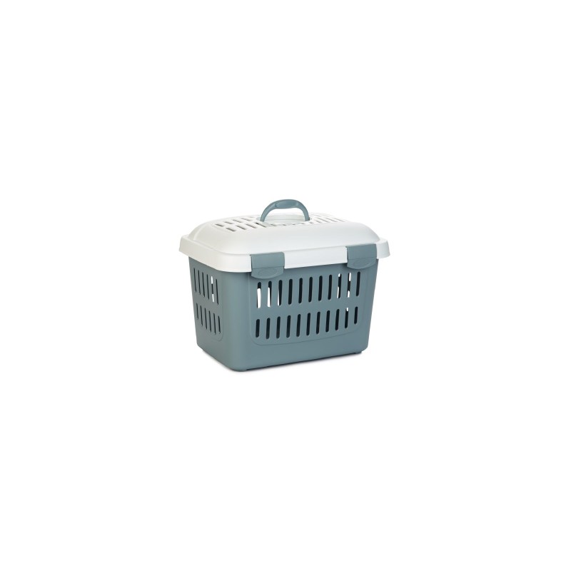 BZ Kattenreismand Midi Gulliver lichtblauw/wit  45 X 33 X 33cm