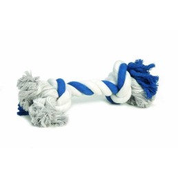 BZ hondenspeeltje flossytoy blauw/wit