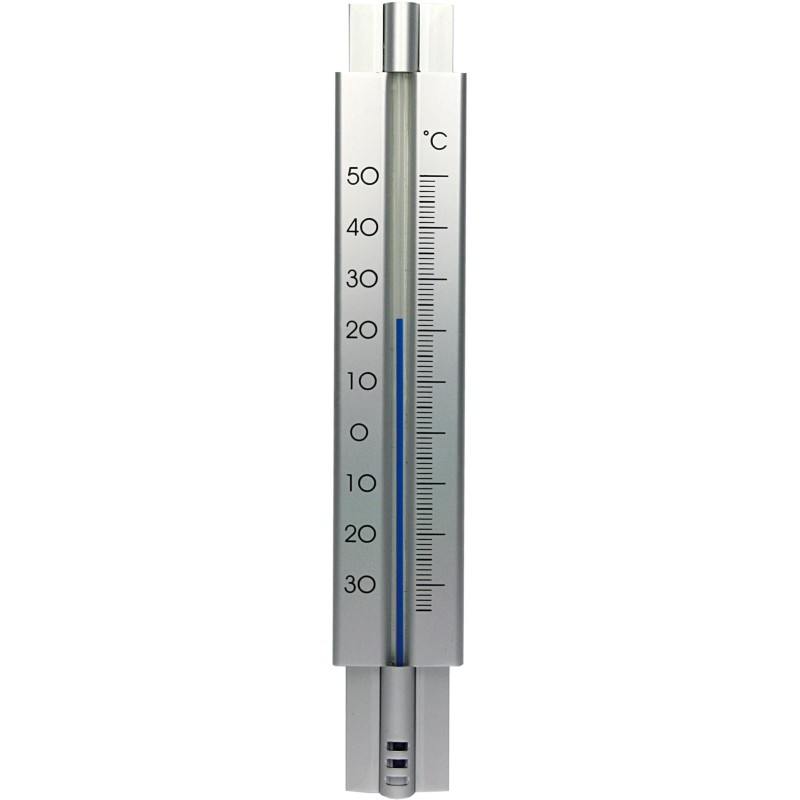 Hendrik Jan buitenthermometer aluminium zilver 30 cm