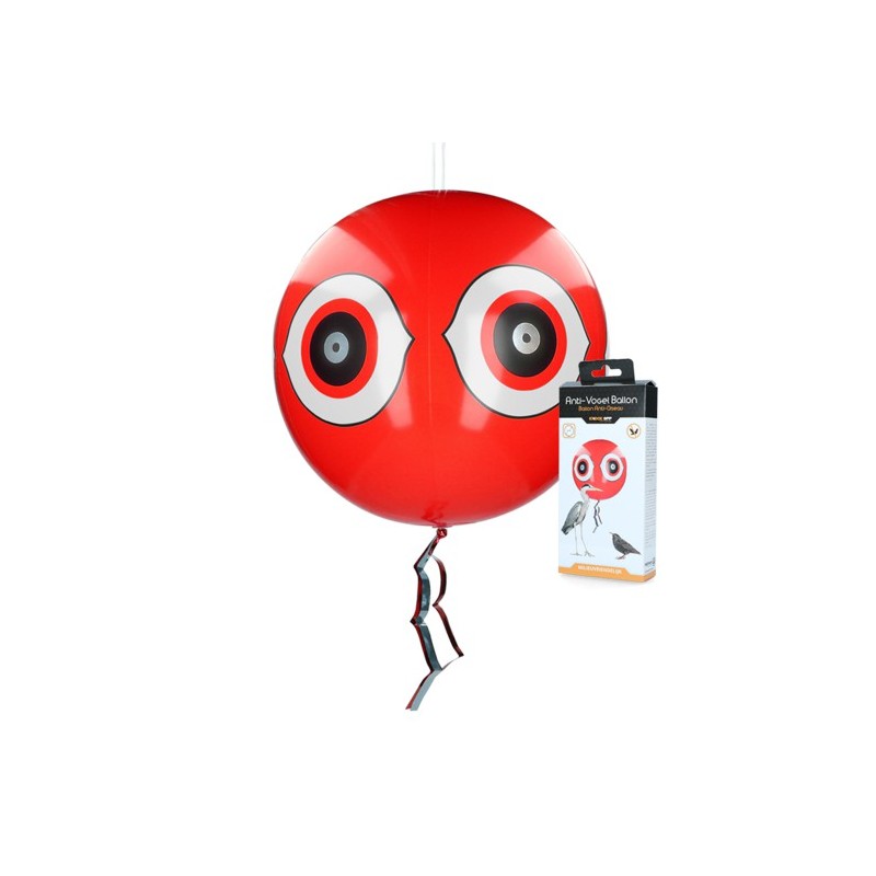 Knock Pest Schrikballon voor vogels Rood