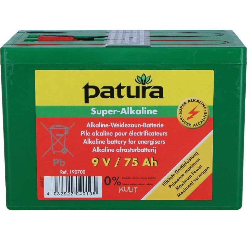 Batterij 9 Volt Super Alkaline 75 Ah