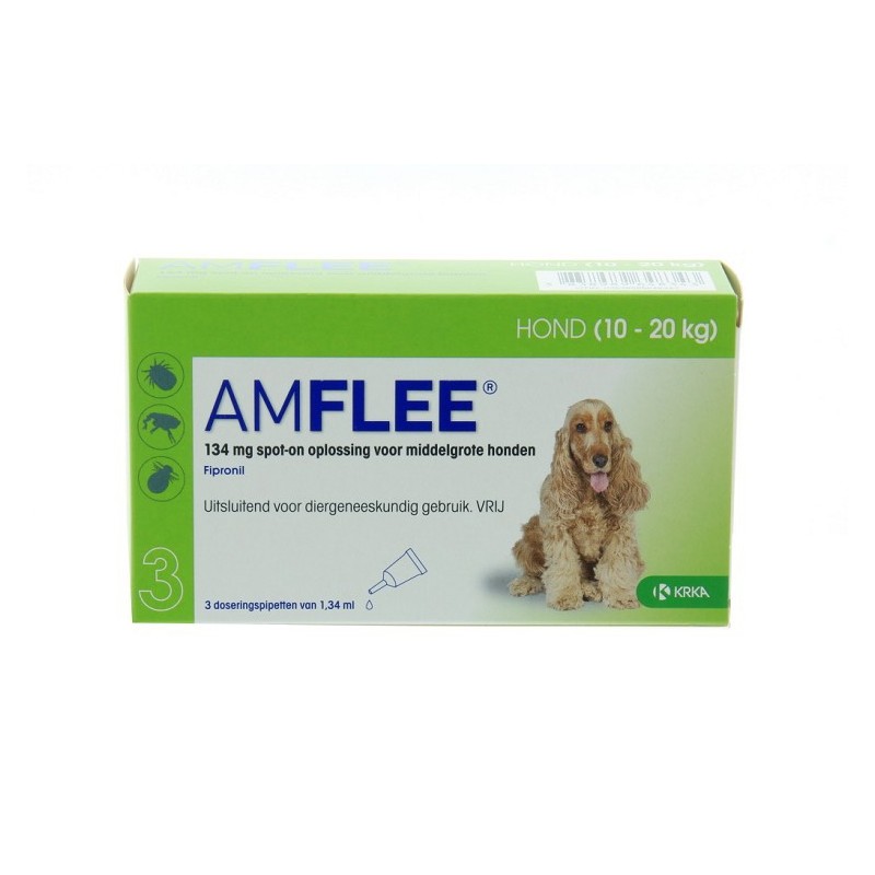 Amflee 134mg spot-on hond medium