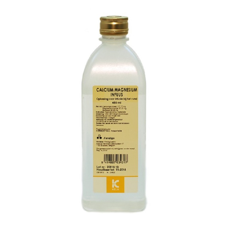 Calcium Magnesium infuus koe 12 x 450 ml