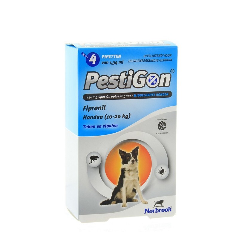 Pestigon hond 10-20kg 4 pipetten