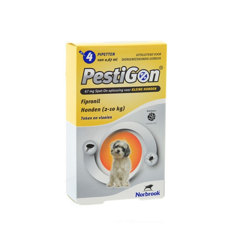 Pestigon hond 2-10kg 4 pipetten