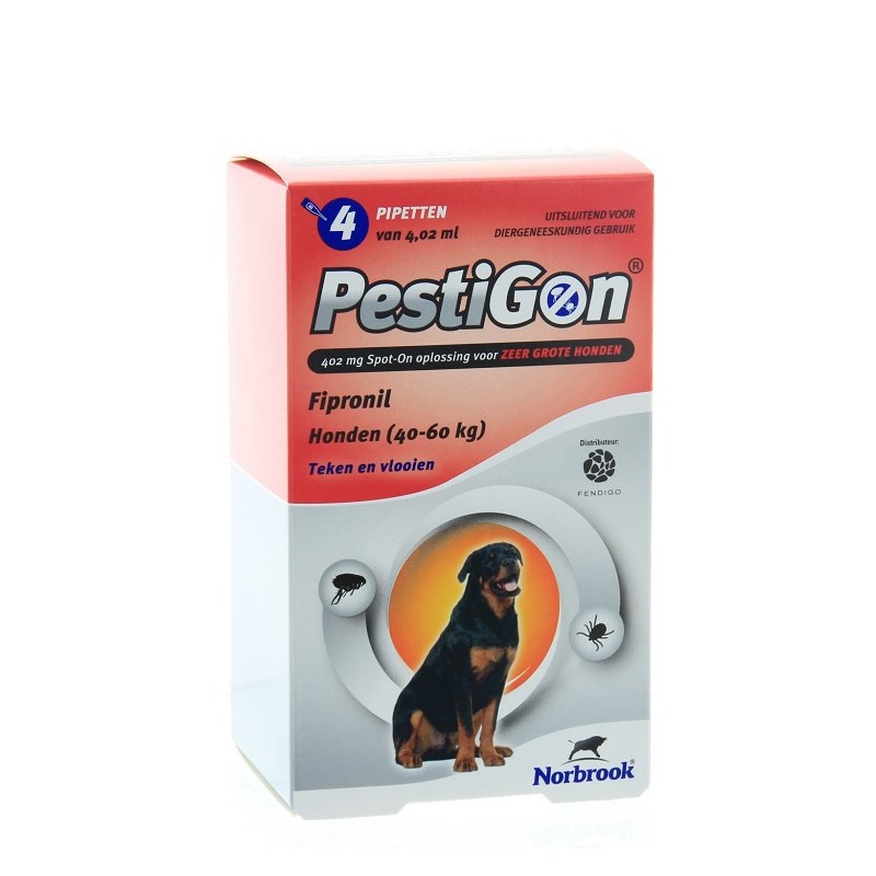 Pestigon hond 40-60kg 4 pipetten