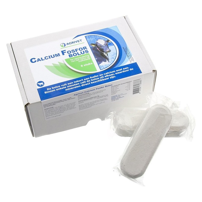 Calcium Fosfor bolus 8 stuks