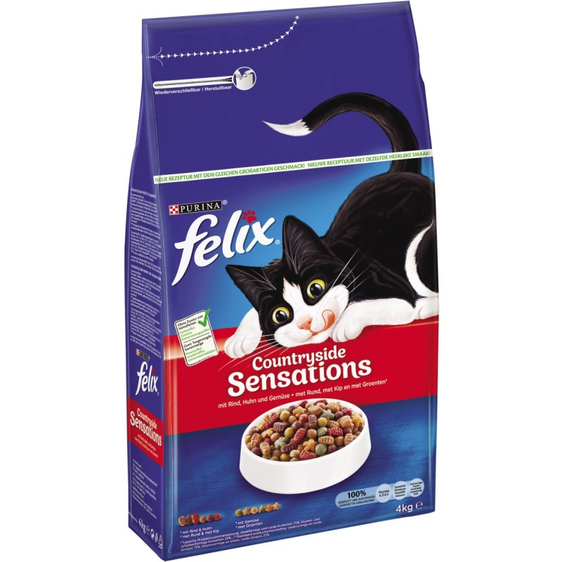 Felix droog Vlees Sensations brokjes 4 kg