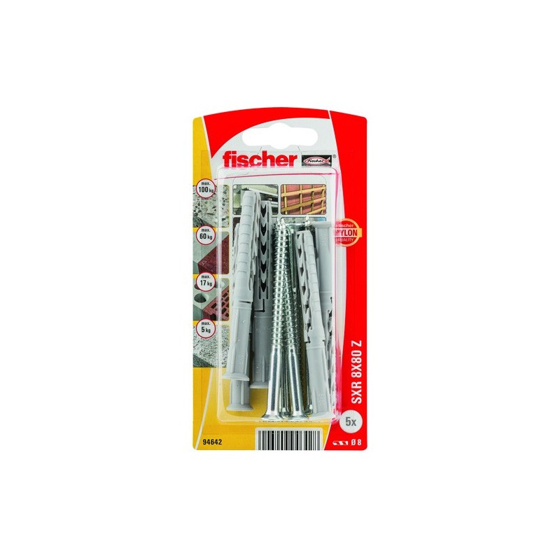 Fischer constructieplug SXR 8x80mm 5 stuks