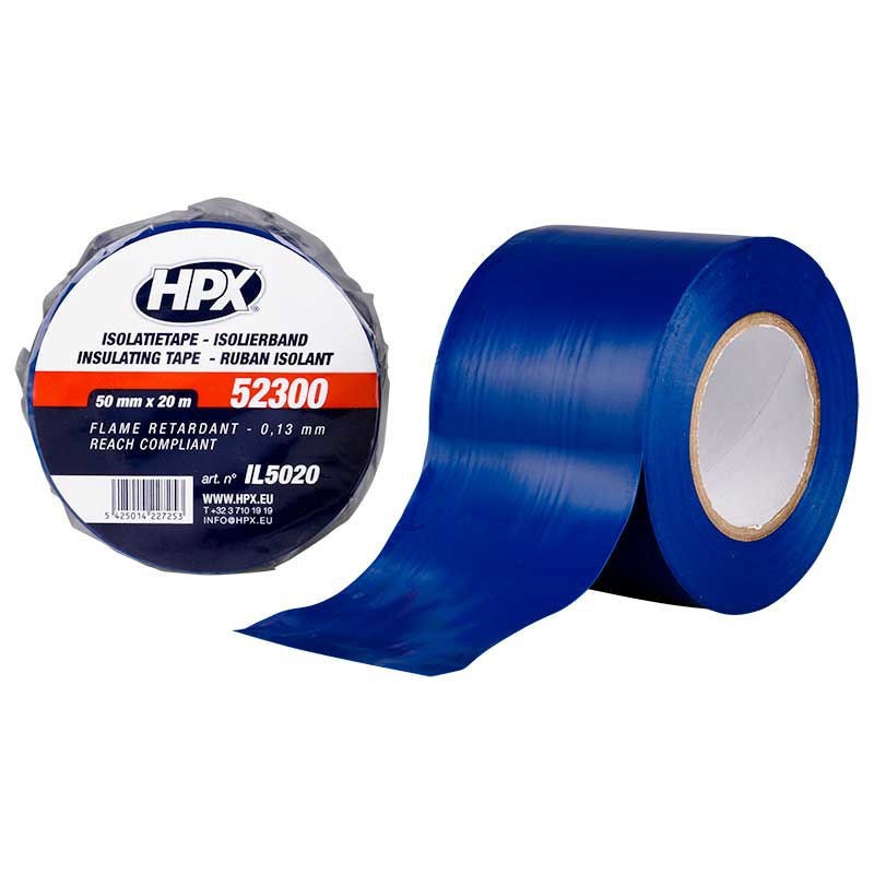 Isolatietape blauw 50mm 20 meter