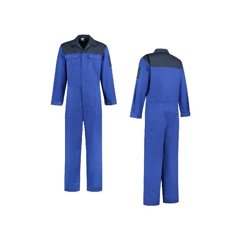 Automonteur overall katoen korenblauw/marine