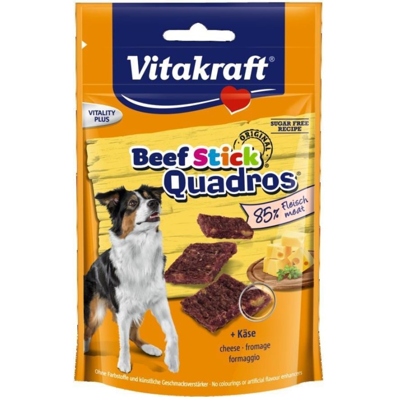 Vitakraft Beef Stick Quadros met kaas 70gr