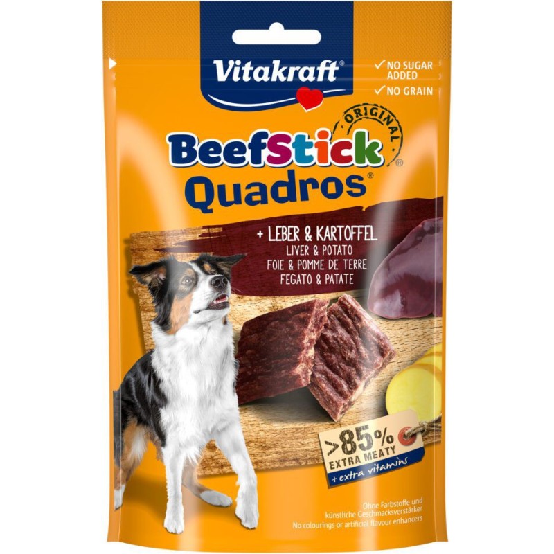 Beef Stick Quadros met lever & aardappel