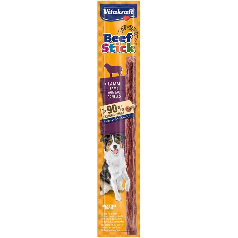 Beefstick hond lam 12 gr