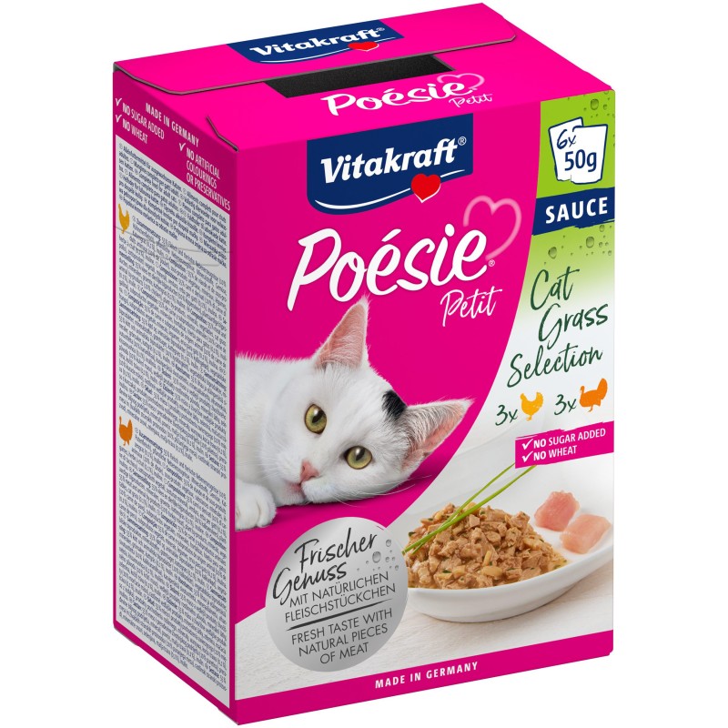 Vitakraft Poésie Petit Cat Grass Selection 6 x 50gr