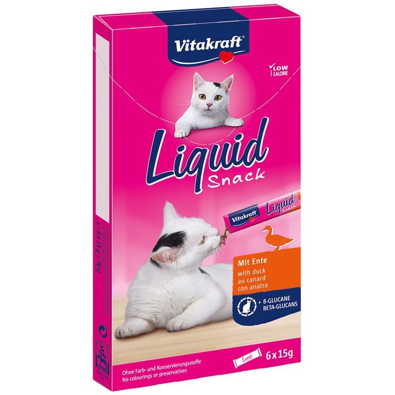 Vitakraft Liquid Snack met eend 6st