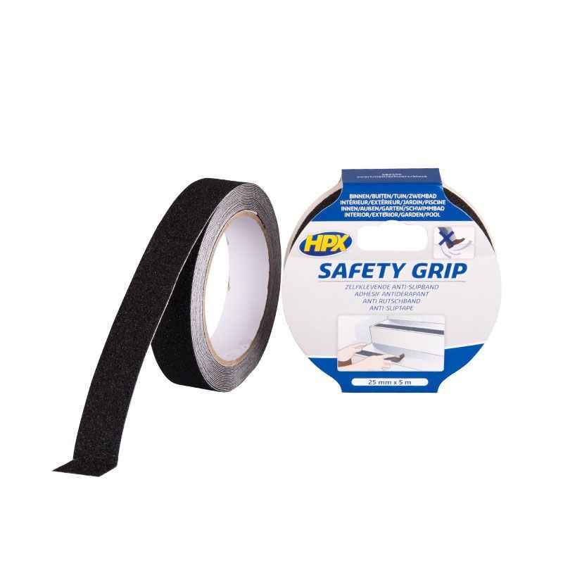 Anti-slip tape zwart 25mm x 5m