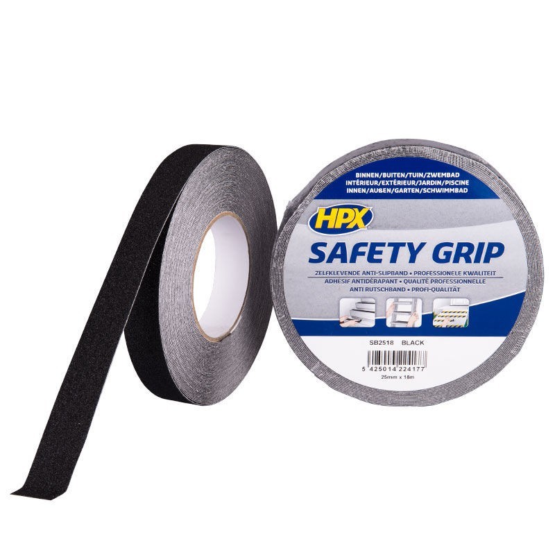 Anti-slip tape zwart 25mm x 18m