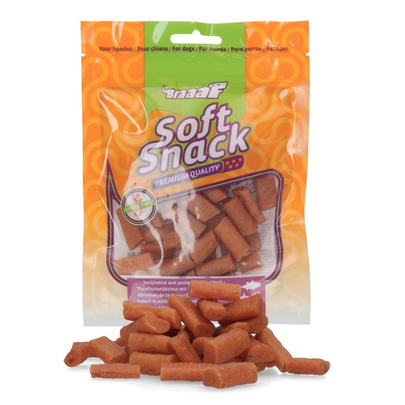 Honden soft snack met tonijn, pompoen en selderij