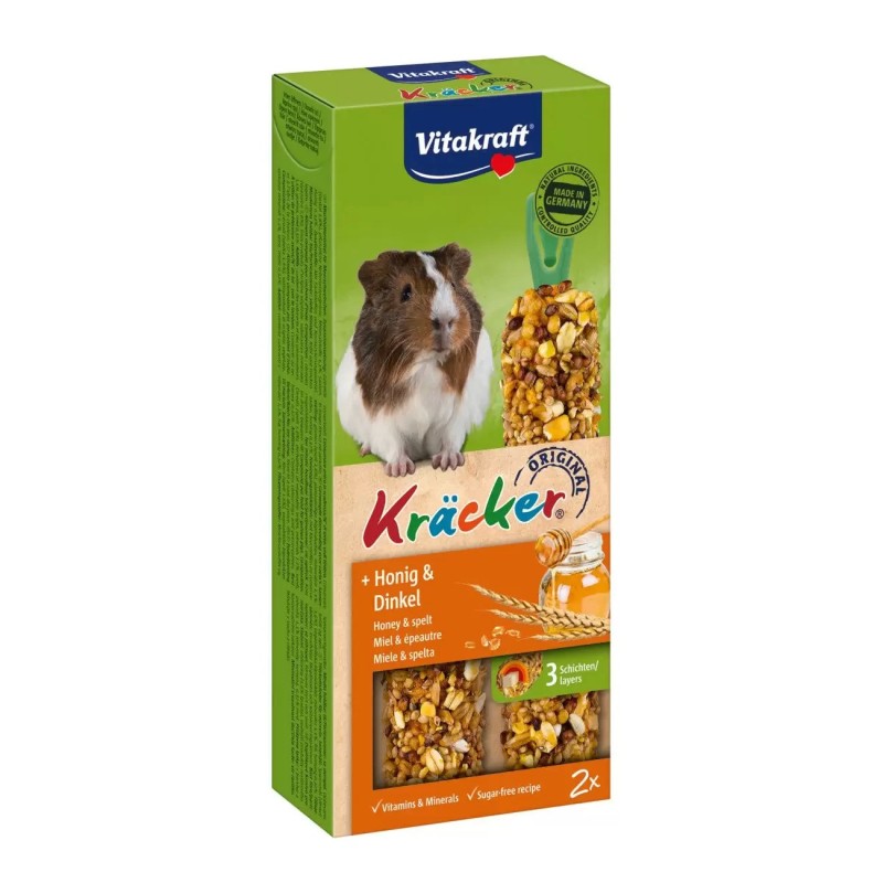 Kräcker cavia honing en spelt