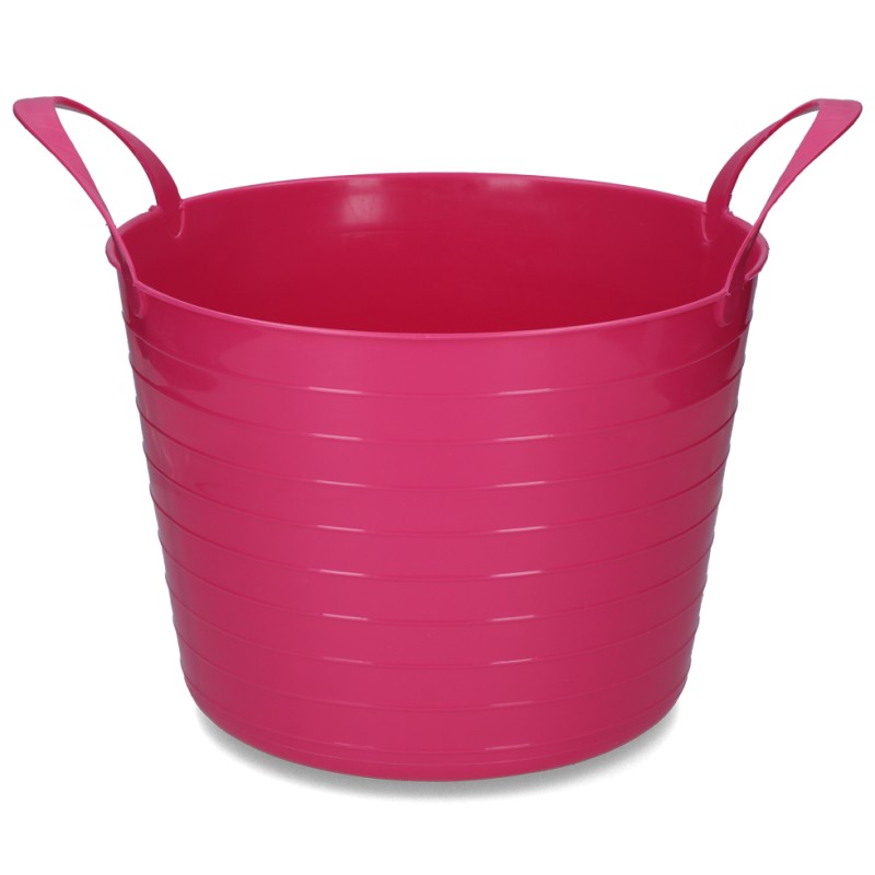 Flexibele emmer roze 40L