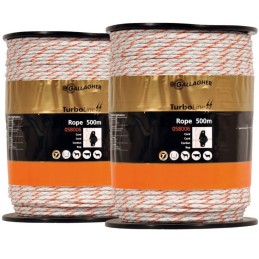 Gallagher Duopack TurboLine Cord 2x500 meter wit