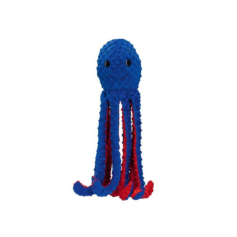 Hondenspeeltje Octopus amy pluche blauw