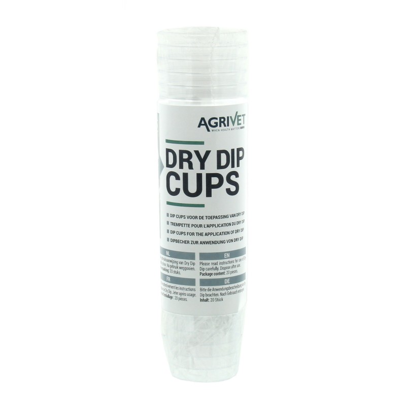 Agrivet Dry Dip bekertjes 20 stuks