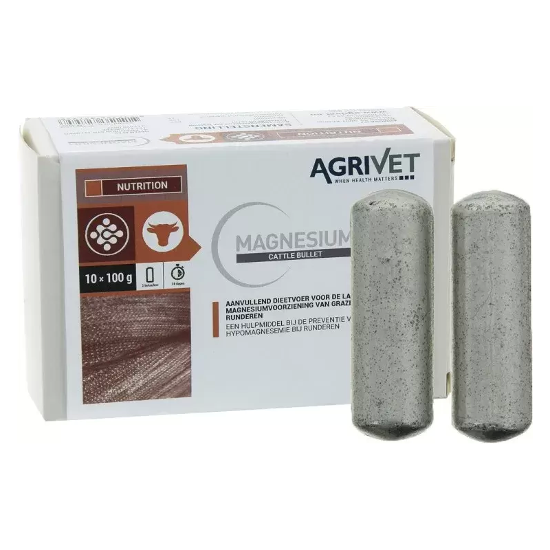 Agrivet Magnesium Cattle Bullet 10 stuks