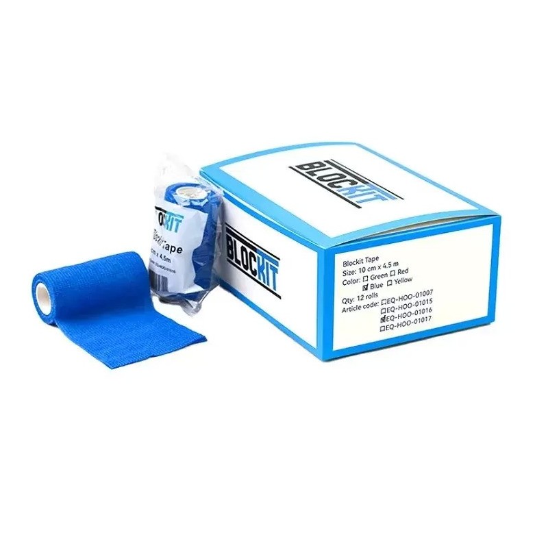 Klauwtape blauw 10cm x 4.5m 12 rollen