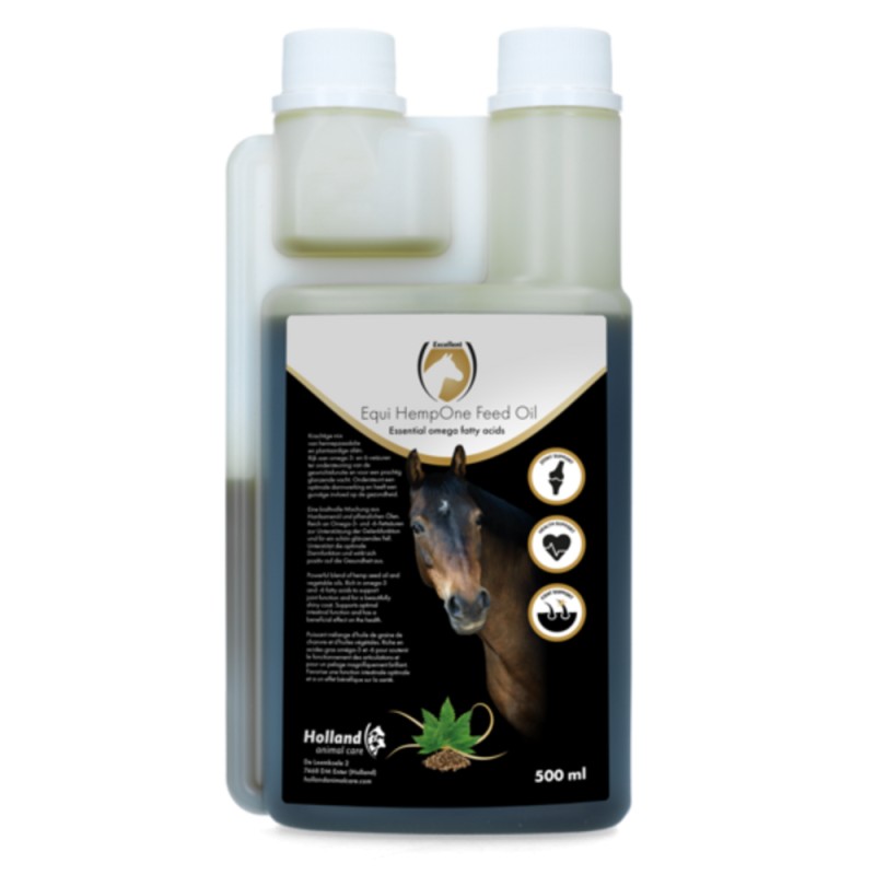 Excellent Equi HempOne Feed Oil Paard 500ml