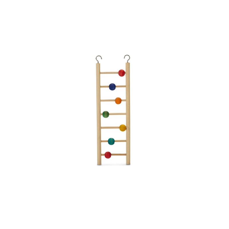 Beeztees houten vogelladder beady 7 treden 30cm