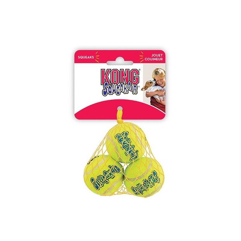 Hondenspeeltje Air Squeaker Tennisbal XS 3 stuks