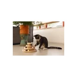 Kattenspeeltoren hout Mia 26X26X14,5cm