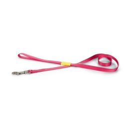 BZ nylon hondenriem uni roze 120 cm X 15mm