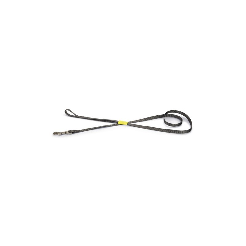 BZ nylon hondenriem uni donkergrijs 120 cm X 10mm