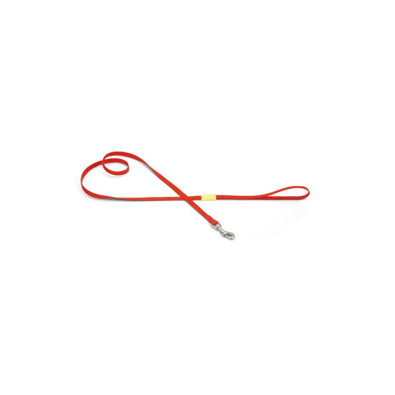 BZ nylon hondenriem uni rood 120 cm X 10mm