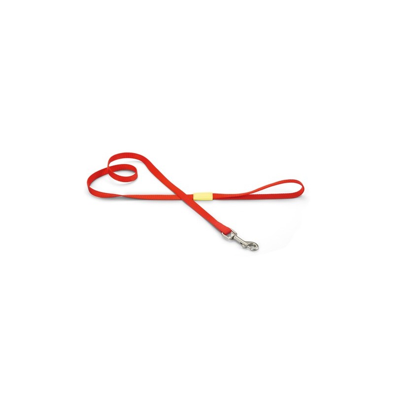 BZ nylon hondenriem uni rood 120 cm X 15mm