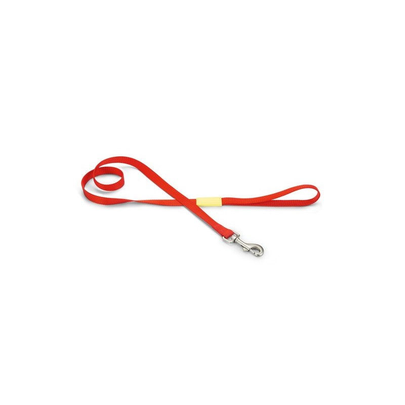 BZ nylon hondenriem uni rood 120 cm X 20mm