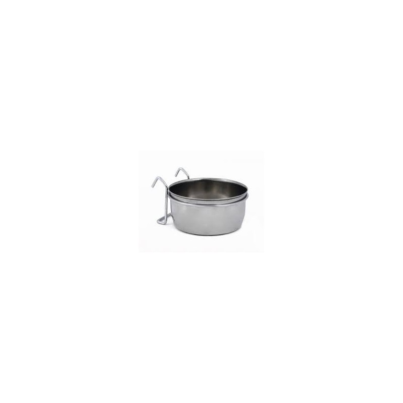 BZ hondenvoerbak Coopcup metaal met Houder 12.5cm 600ml