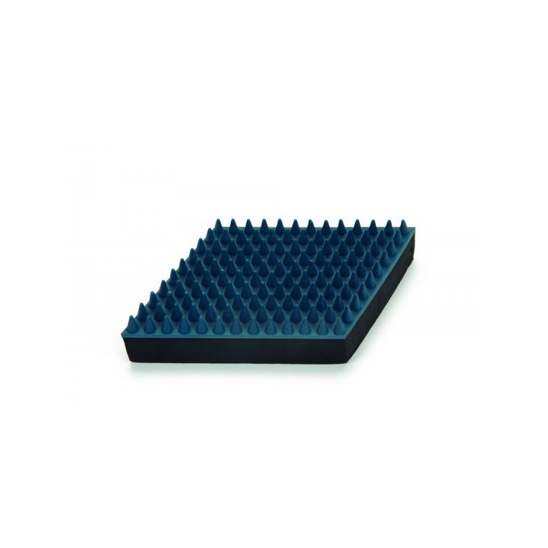 BZ Honden massageborstel rubber blauw 15cm