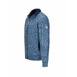 Wintervest Viggo teddy voering blauw