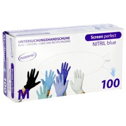 Melkershandschoen Nitril blauw 100 stuks