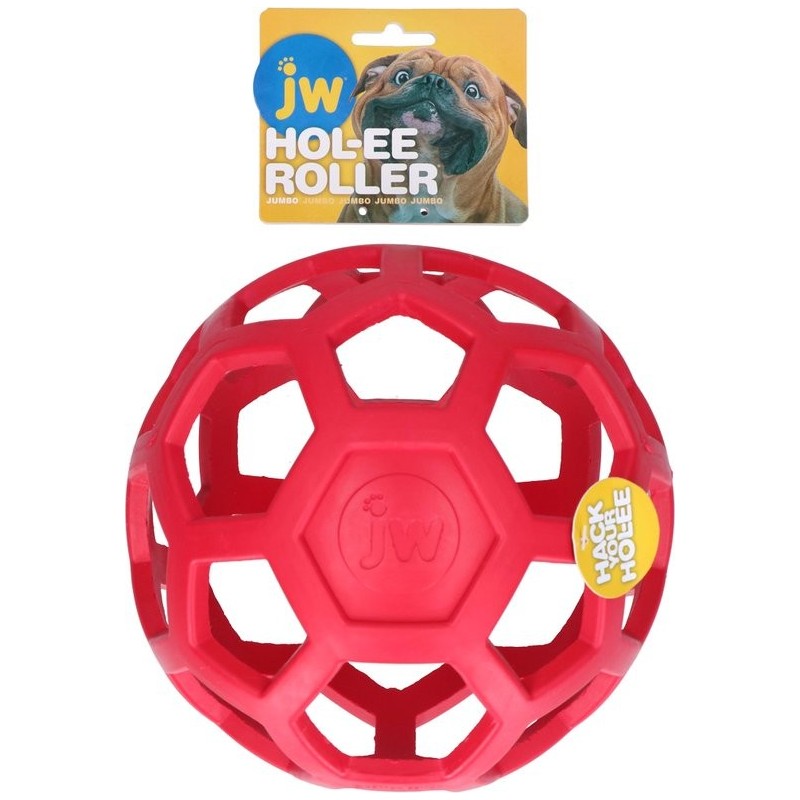 Hondentraktatie HOL-EE Roller Jumbo 19 cm rood