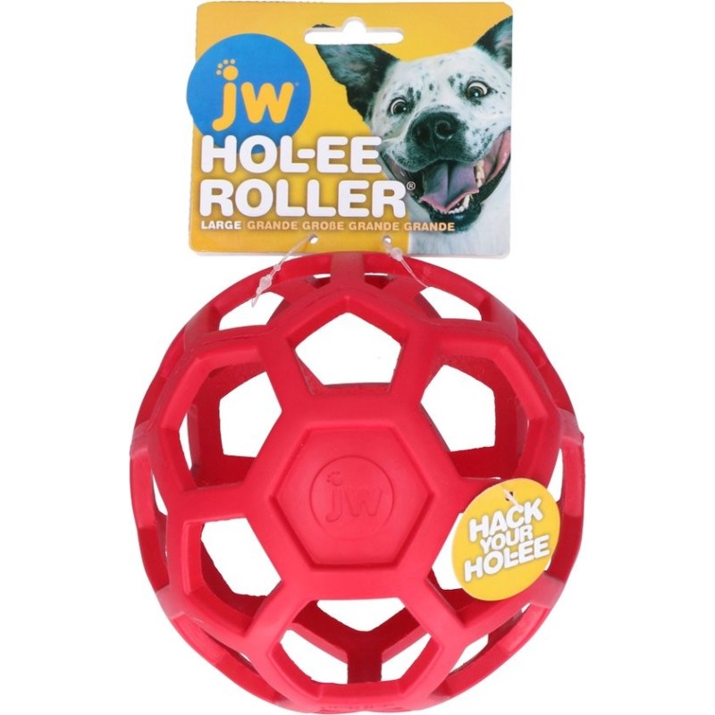 Hondentraktatie Hol-ee Roller Large 15 cm rood