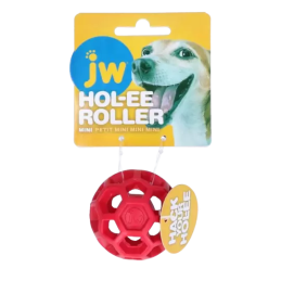 Hondentraktatie Hol-ee Roller Mini 5 cm rood