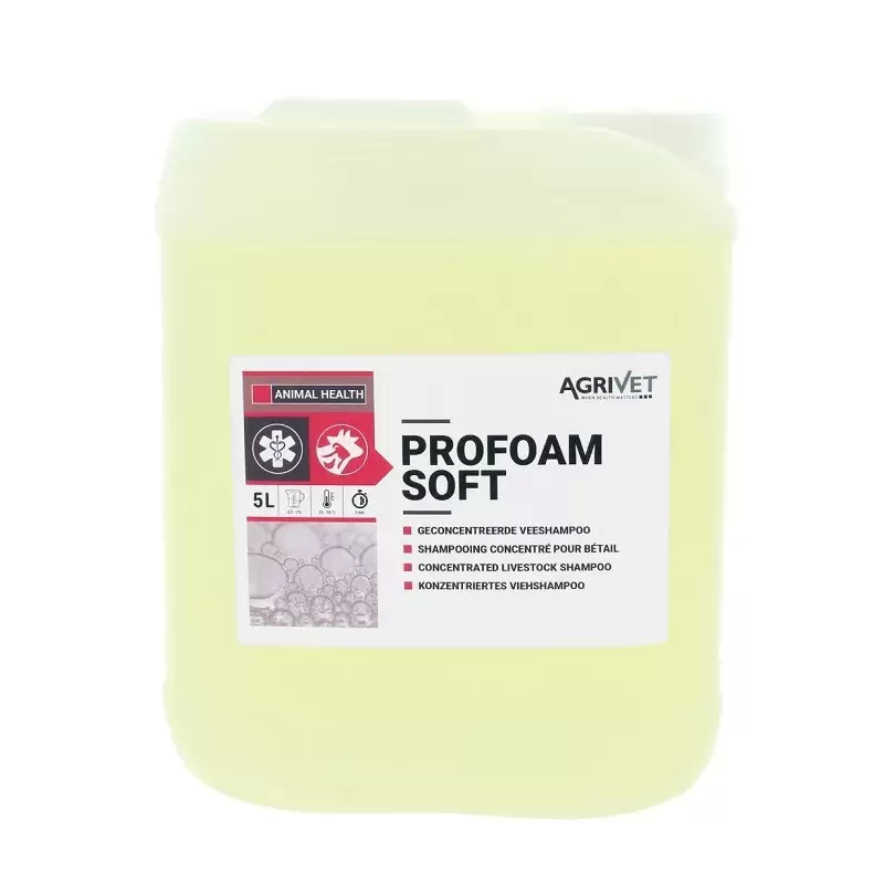 Agrivet Profoam Soft veeshampoo 5 liter